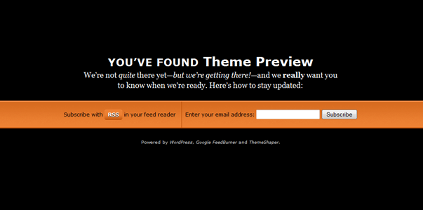 Launch pad WordPress coming soon theme