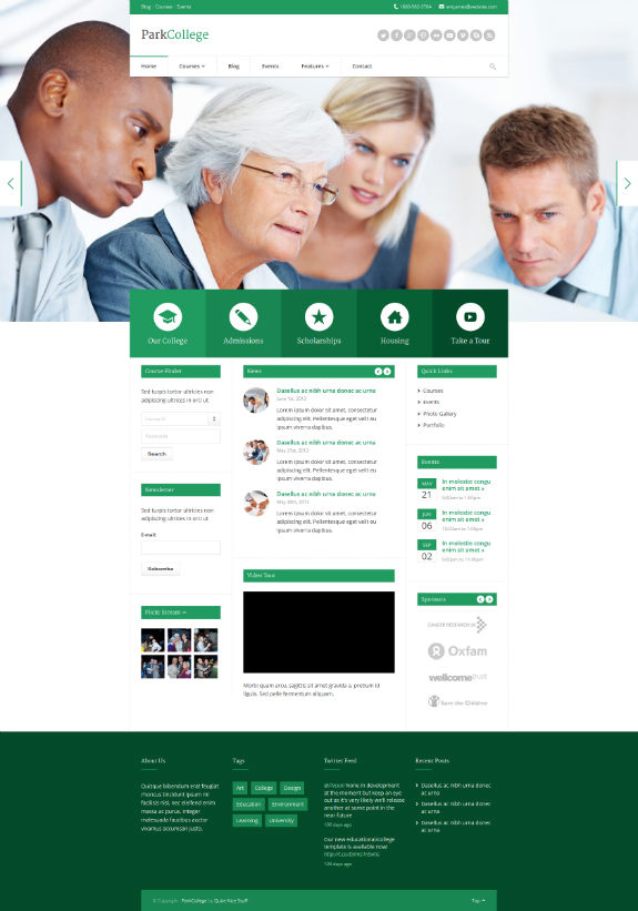 Park College WordPress Theme