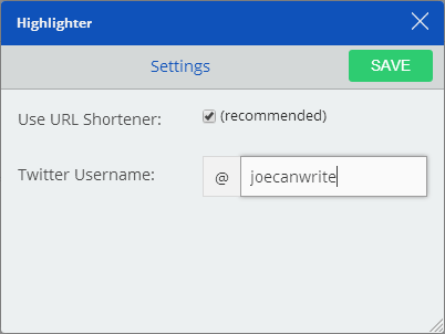 SumoMe Highlighter Setup