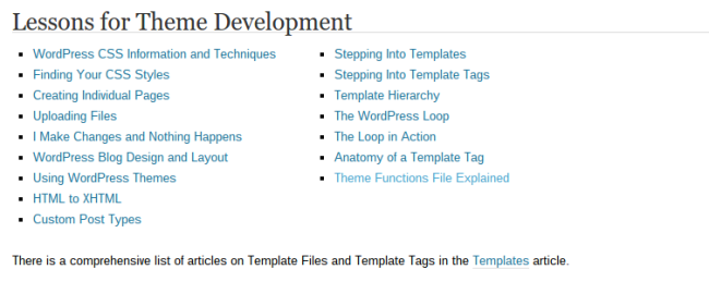 WordPress Lessons