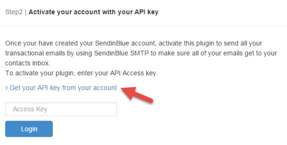 activate sendinblue wordpress plugin