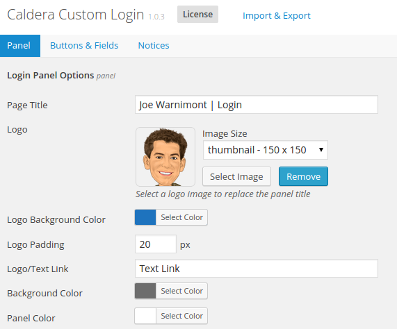 login_panel_options