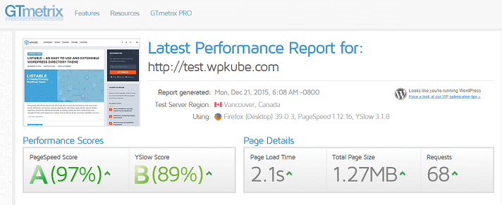 Newspaper - GTmetrix Speed Test