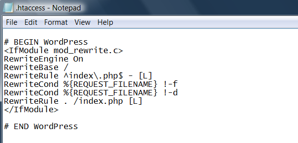 .htaccess File Code