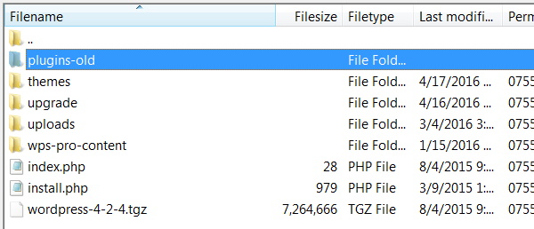 Rename Plugins Folder