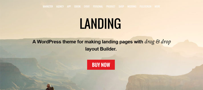 themify landing page theme