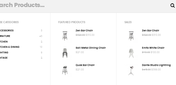 Merchandiser Demo Search