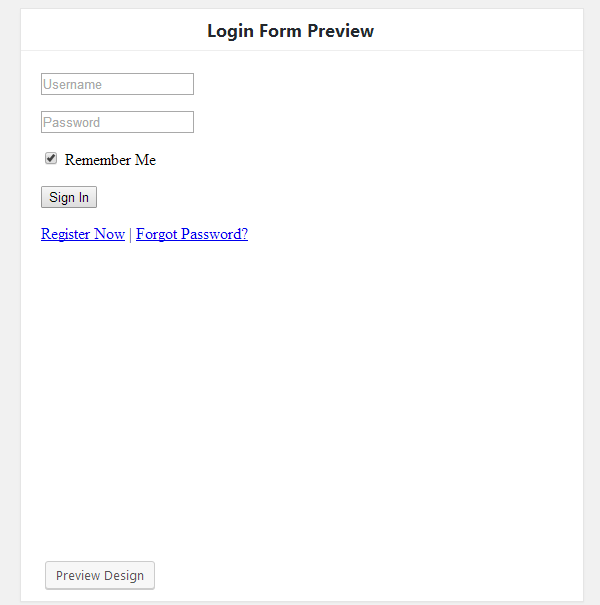 ProfilePress - Form Preview