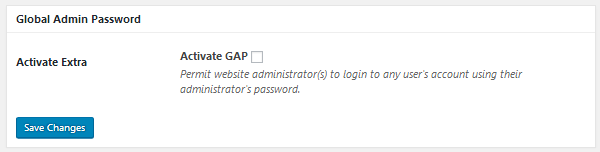 ProfilePress - Global Admin Password