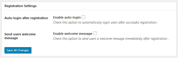 ProfilePress - Registration Settings