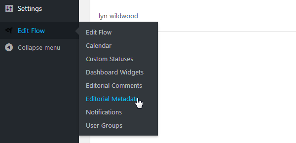 Edit Flow - Editorial Metadata