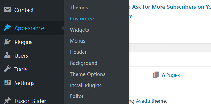 Customizer