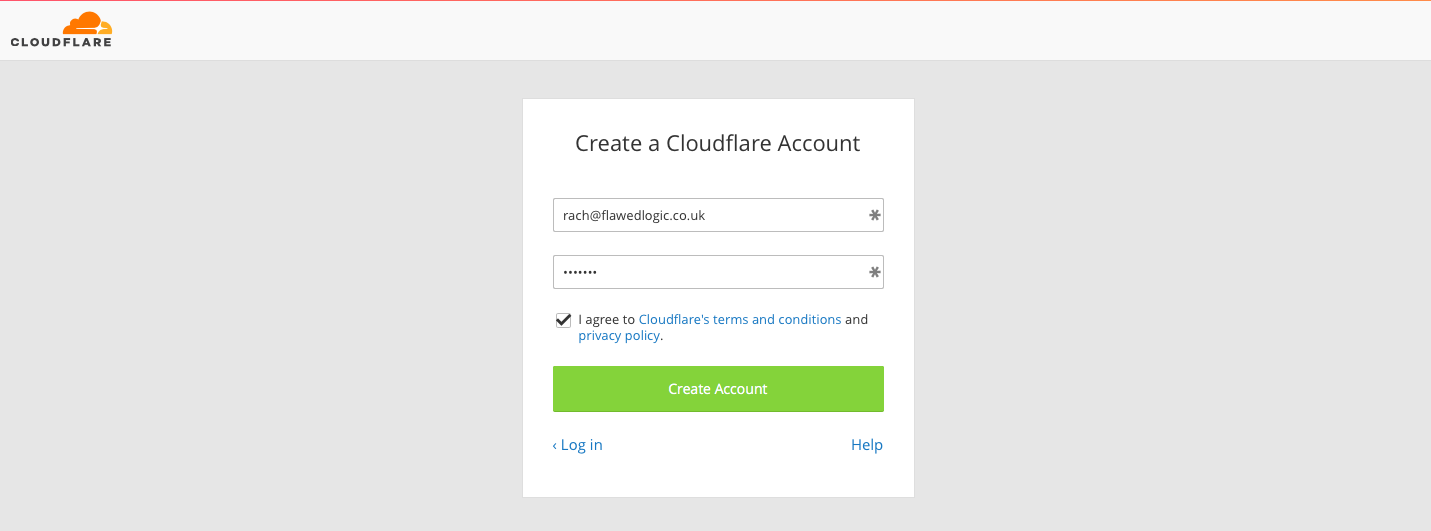 cloudflare signup