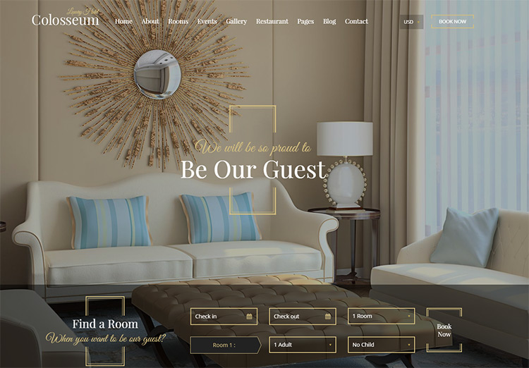 colosseum hotel theme