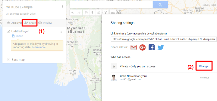 how to embed google my maps