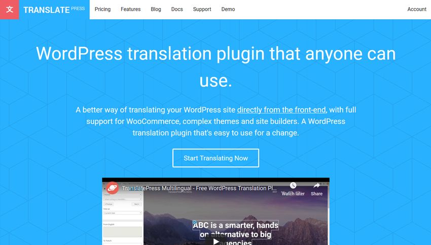 TranslatePress Home Page