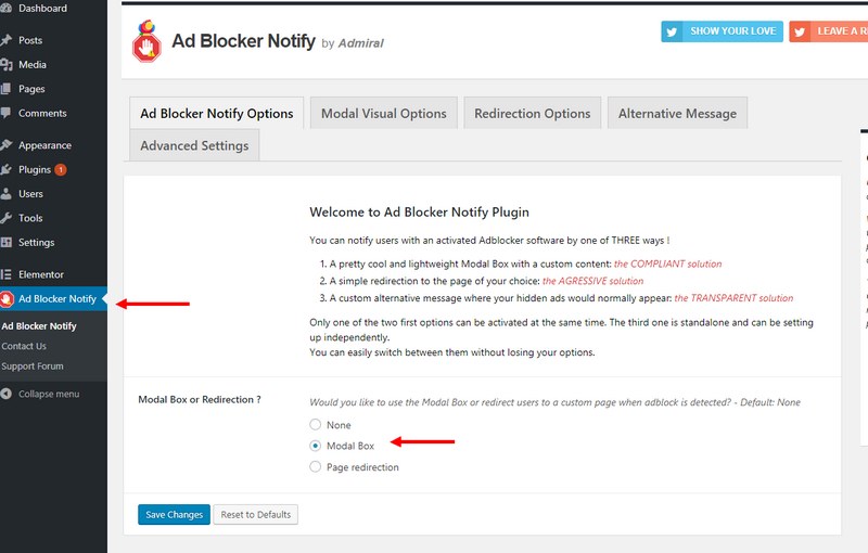 detect adblockers blocker notify ad wpkube plugin box notice module modal enable step