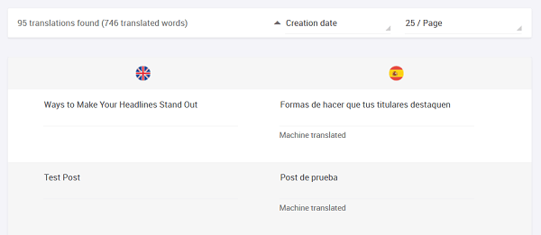 translations list