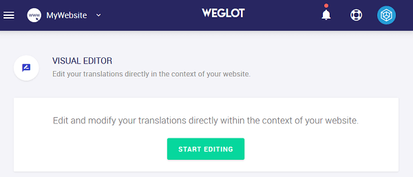 visual editor