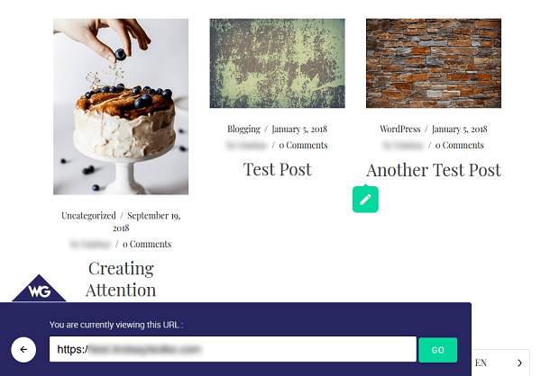 website url