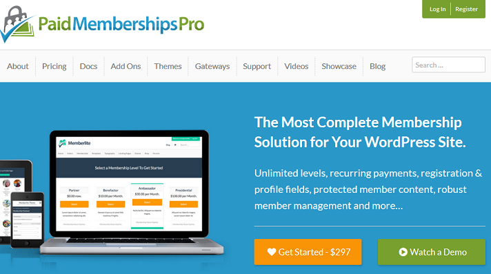 paid memberships pro plugin