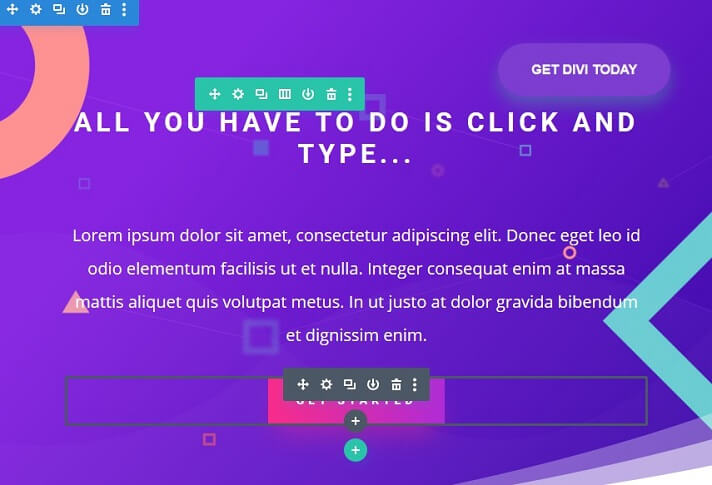 divi inline editing