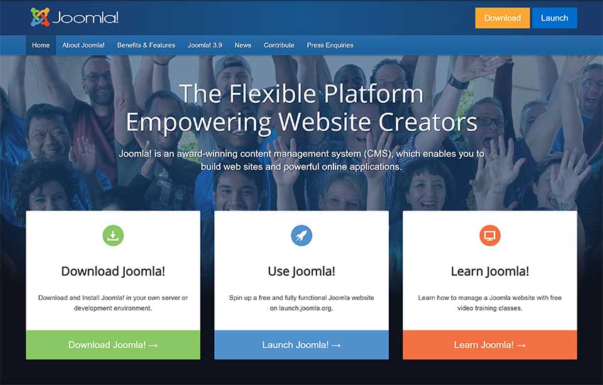 Joomla Home Page