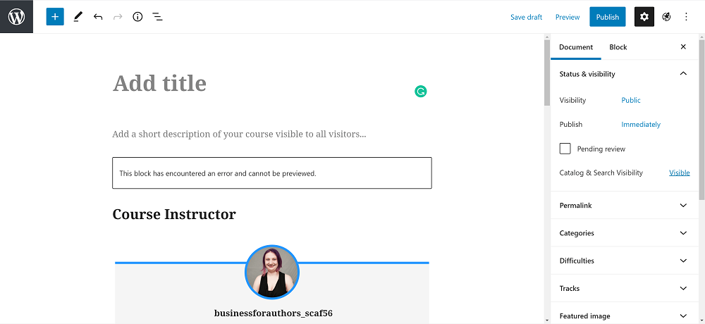 LearnDash vs LifterLMS: LifterLMS course builder 1