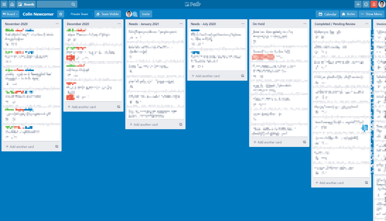 Trello for a multiple author WordPress blog