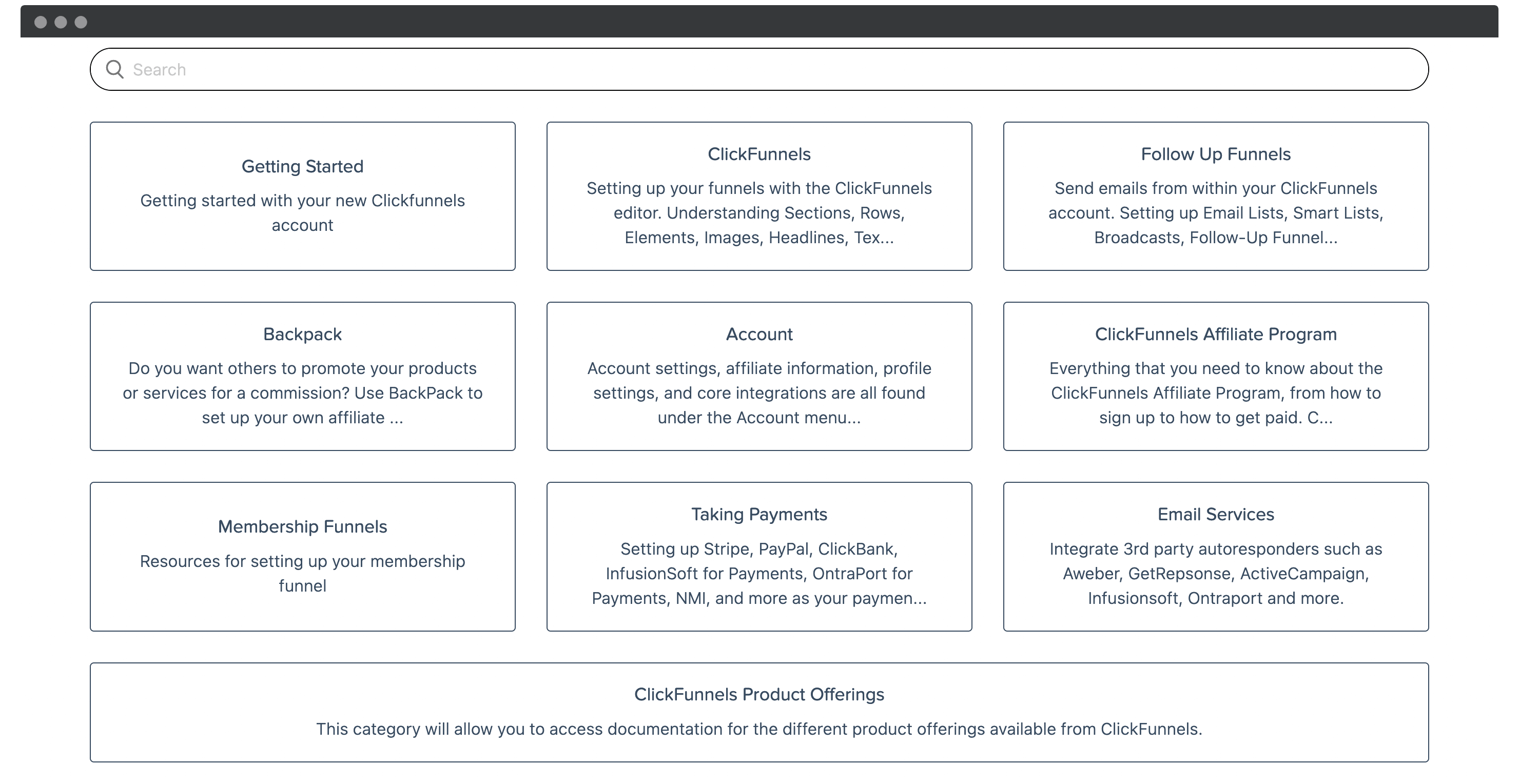 ClickFunnels' knowledge base.