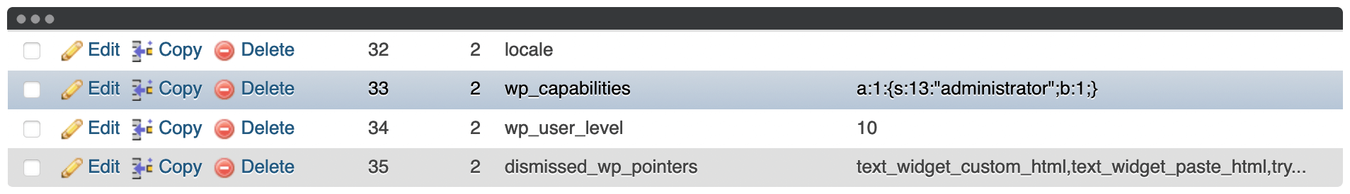 The Meta Value field.