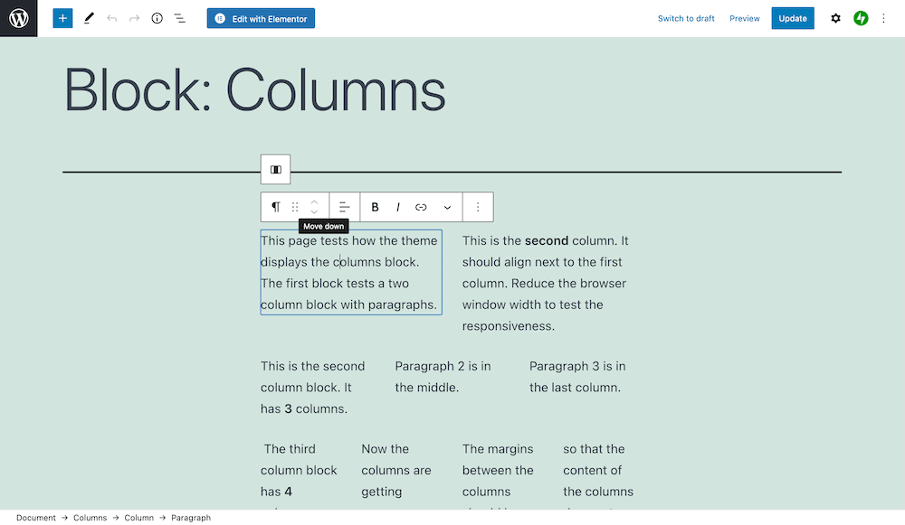 The WordPress Block Editor.