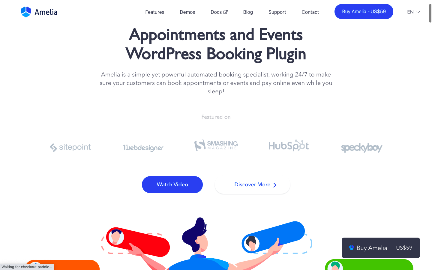 Amelia booking plugin