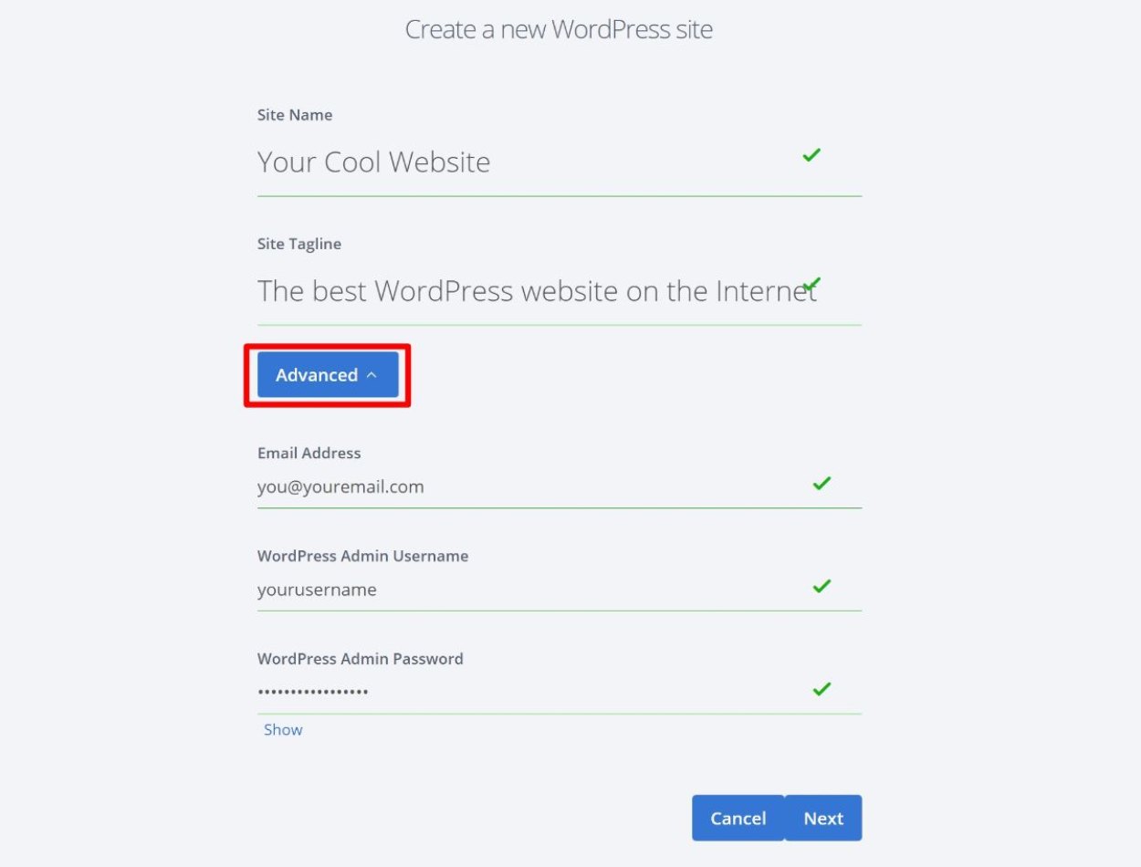 Install WordPress at Bluehost