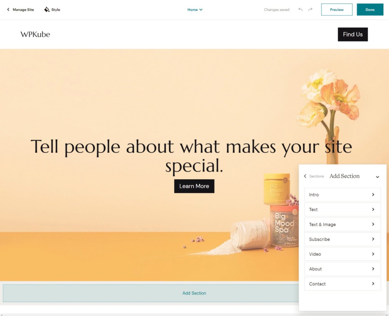 Mailchimp website builder