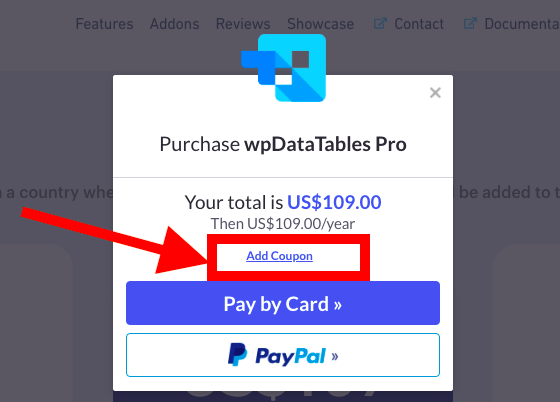 buy wpDataTables with coupon