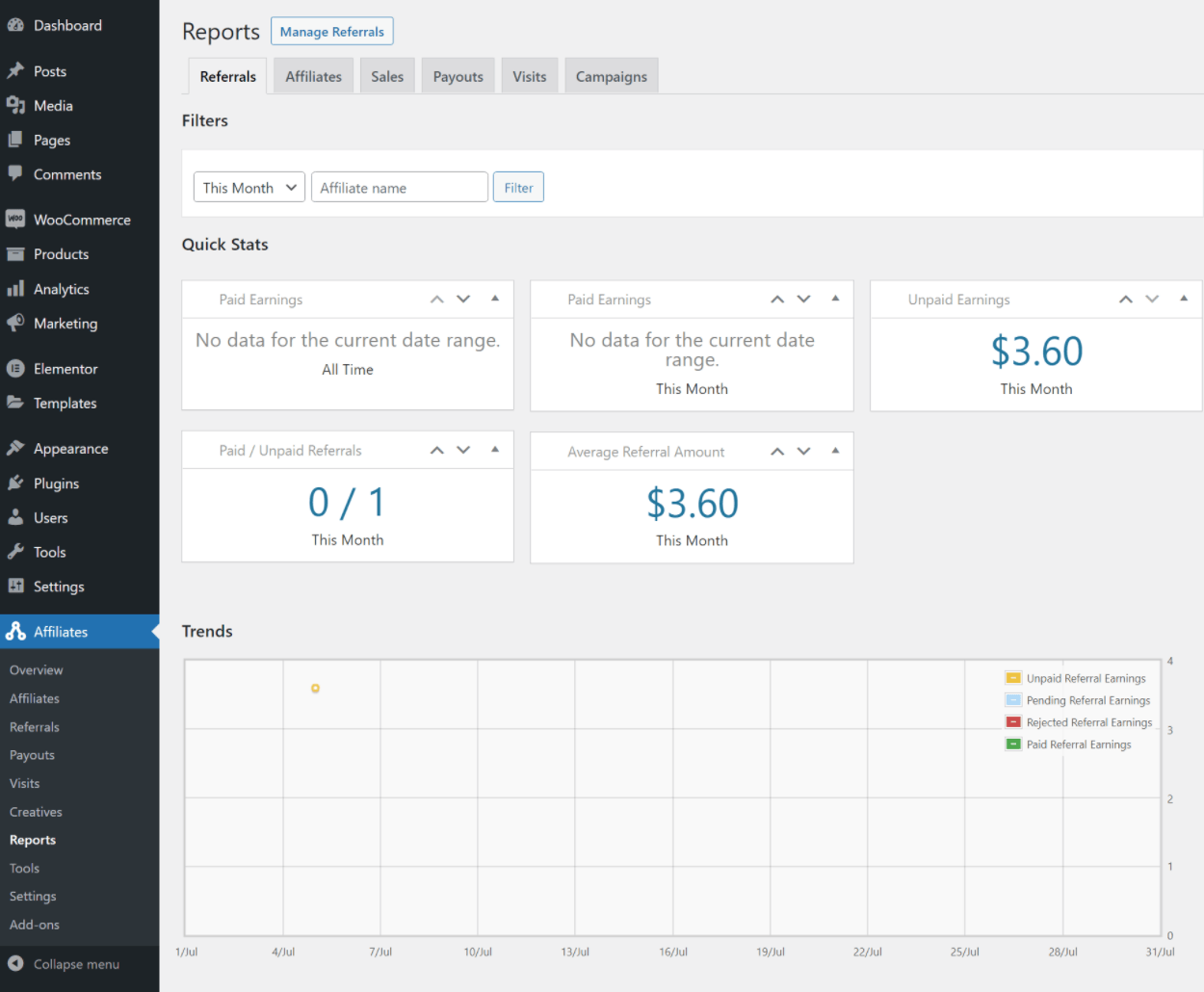 Referral reports