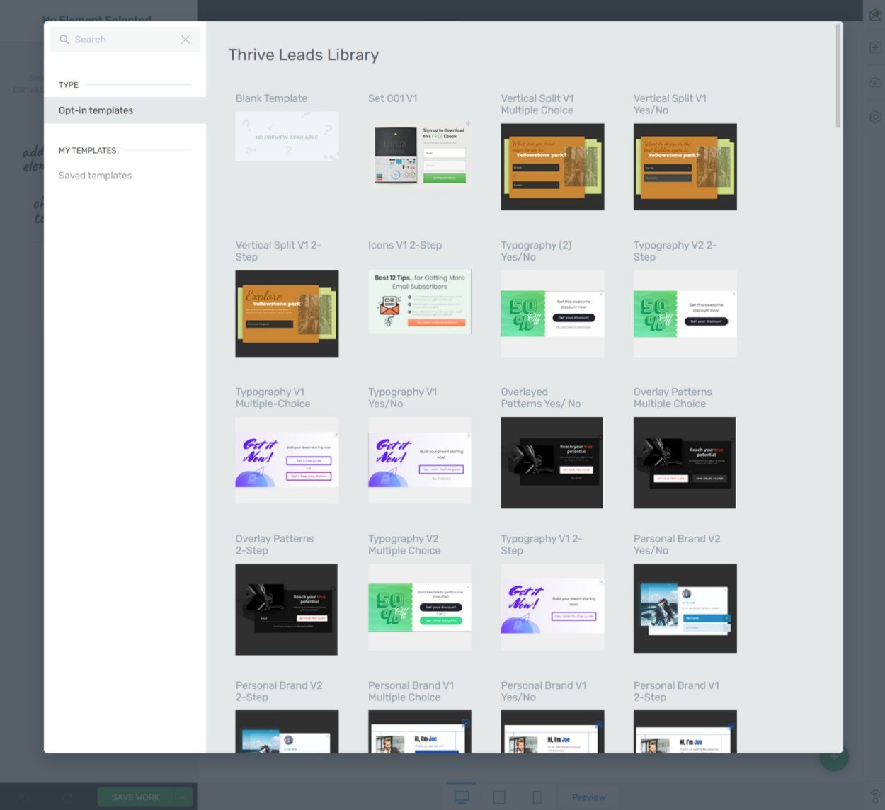 Thrive Leads templates vs Convert Pro