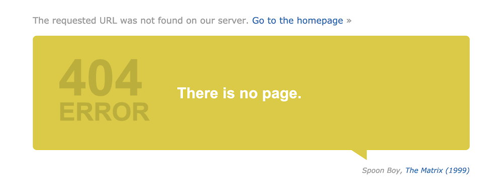 The IMDB 404 page.