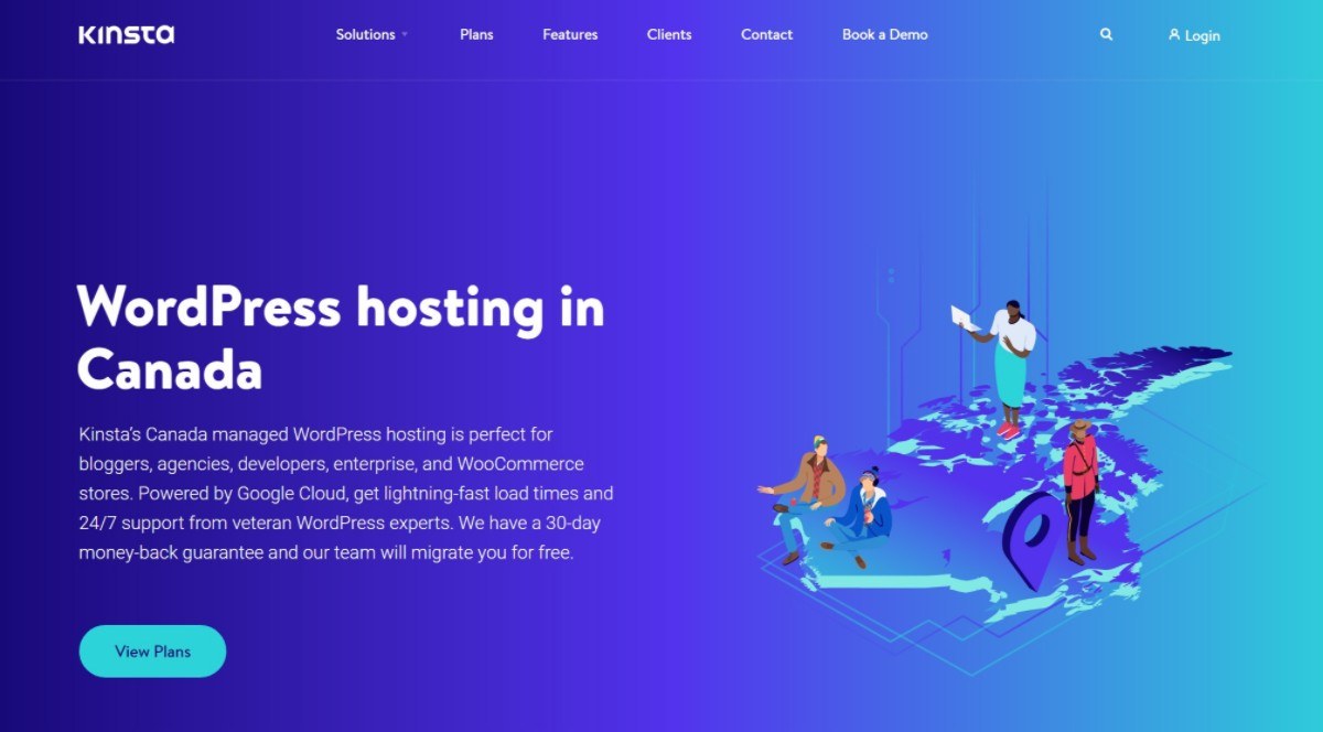 Kinsta WordPress hosting in Canada