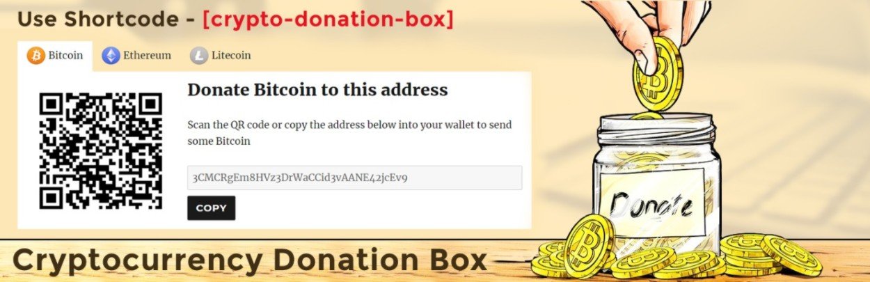 WordPress cryptocurrency donation plugin