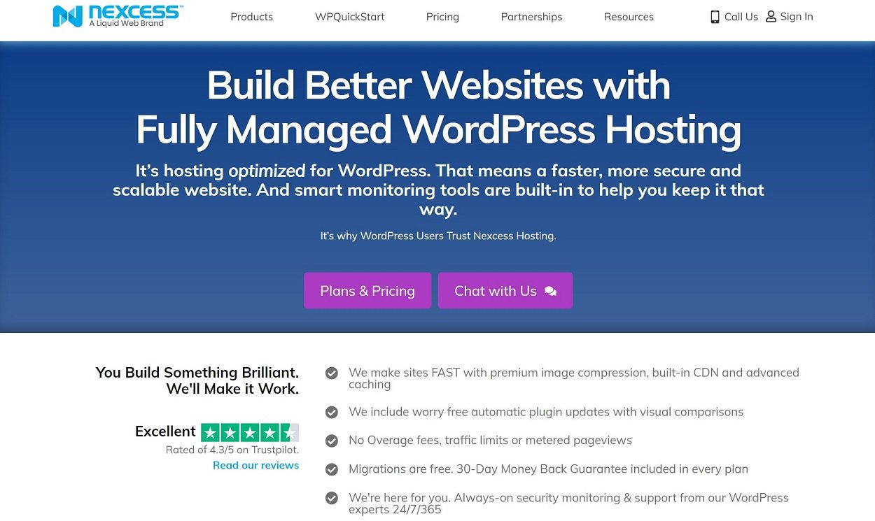 Nexcess WordPress hosting