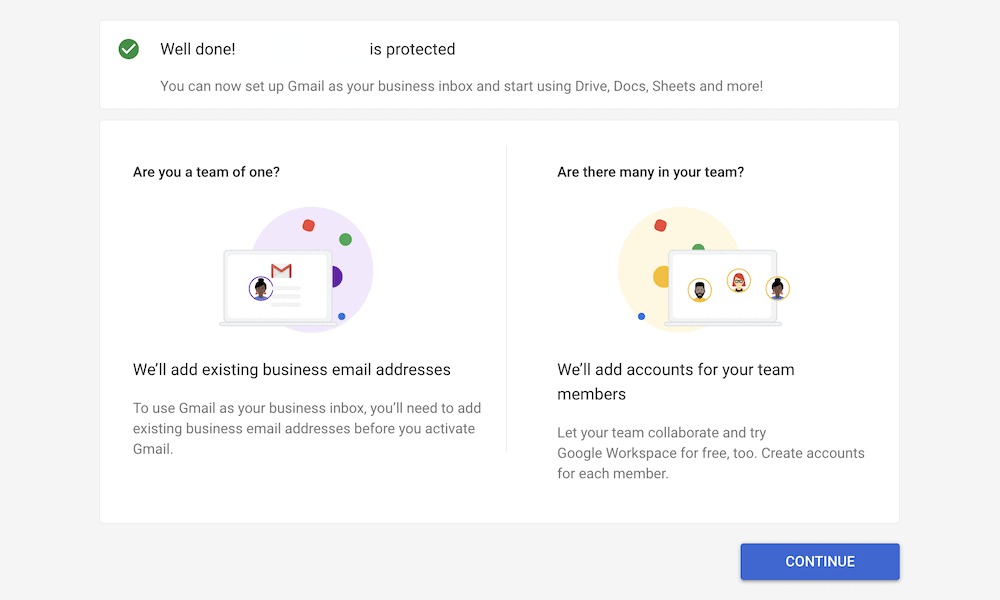 The Add New User dialog within Google Workspace.