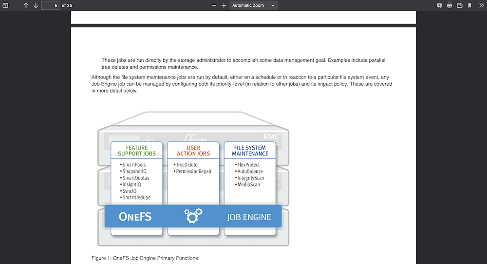 A PDF file within the browser.