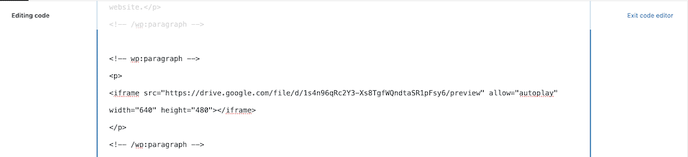 How to Embed PDF Files in WordPress 6 Adding HTML code to the WordPress code editor.