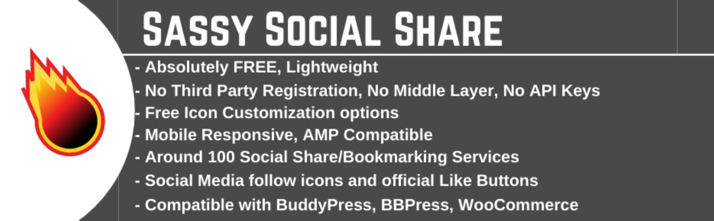 Sassy Social Share WordPress plugin