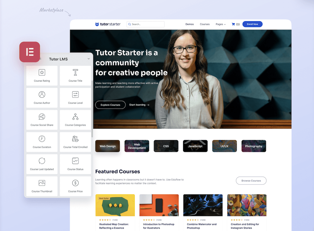 The TutorStarter theme.