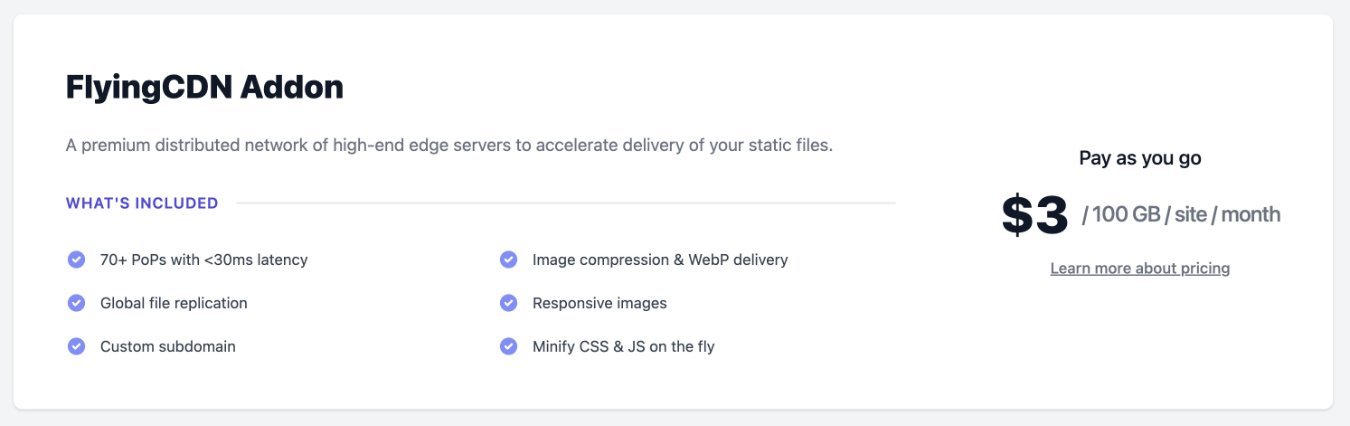 FlyingCDN pricing