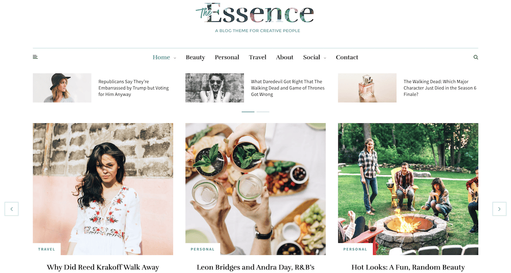 The Essence theme.